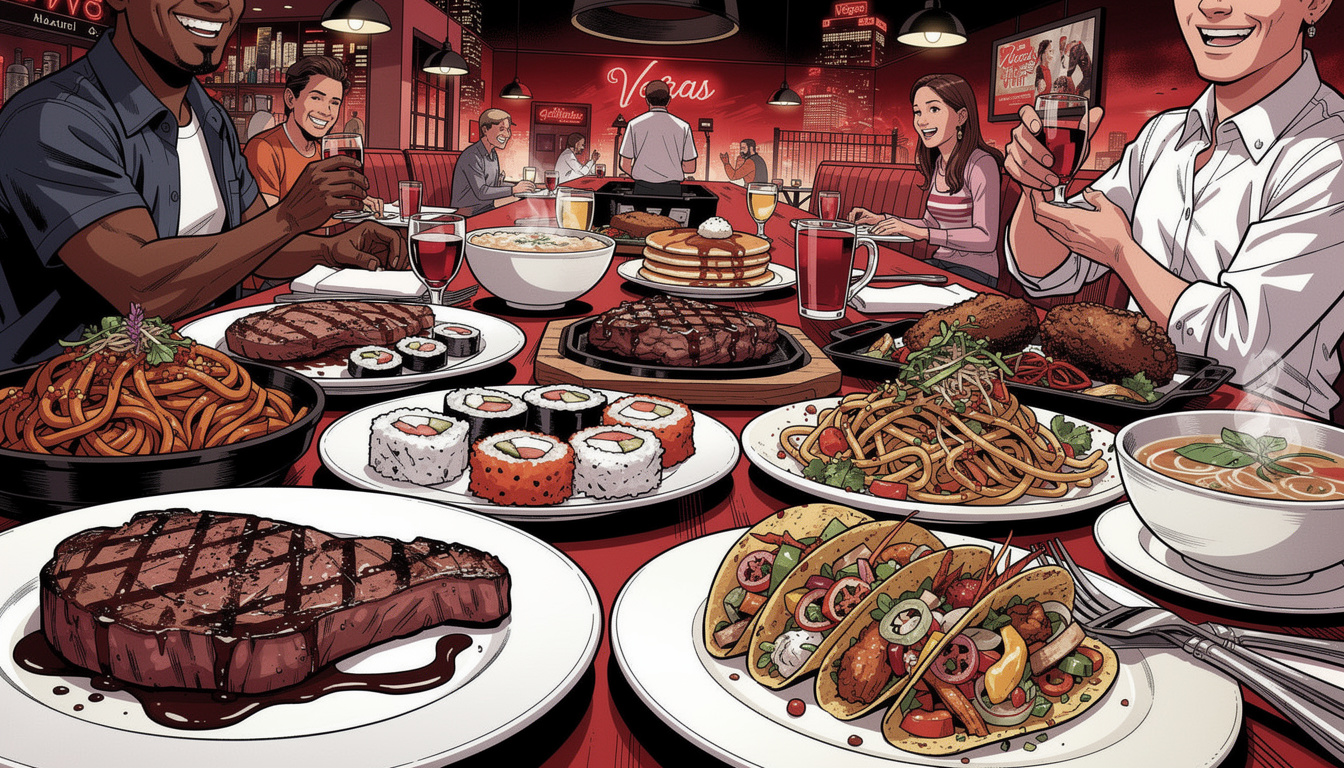 Whether you want a date night, group dinner, late-night meal, breakfast spot, or local comfort food, there is a better Vegas pick for the mood you are in.