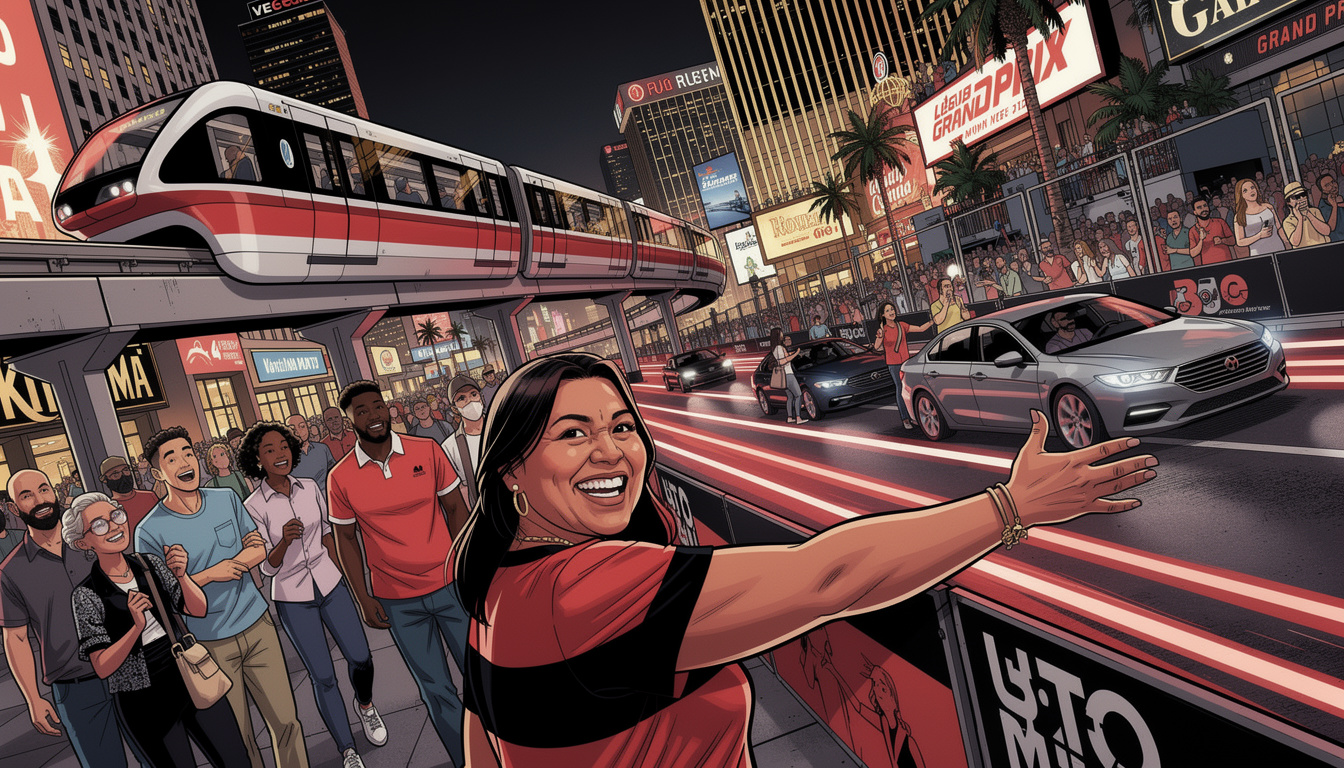 How to Get Around the Las Vegas Grand Prix Area: Monorail, Rideshare, and Walking Routes