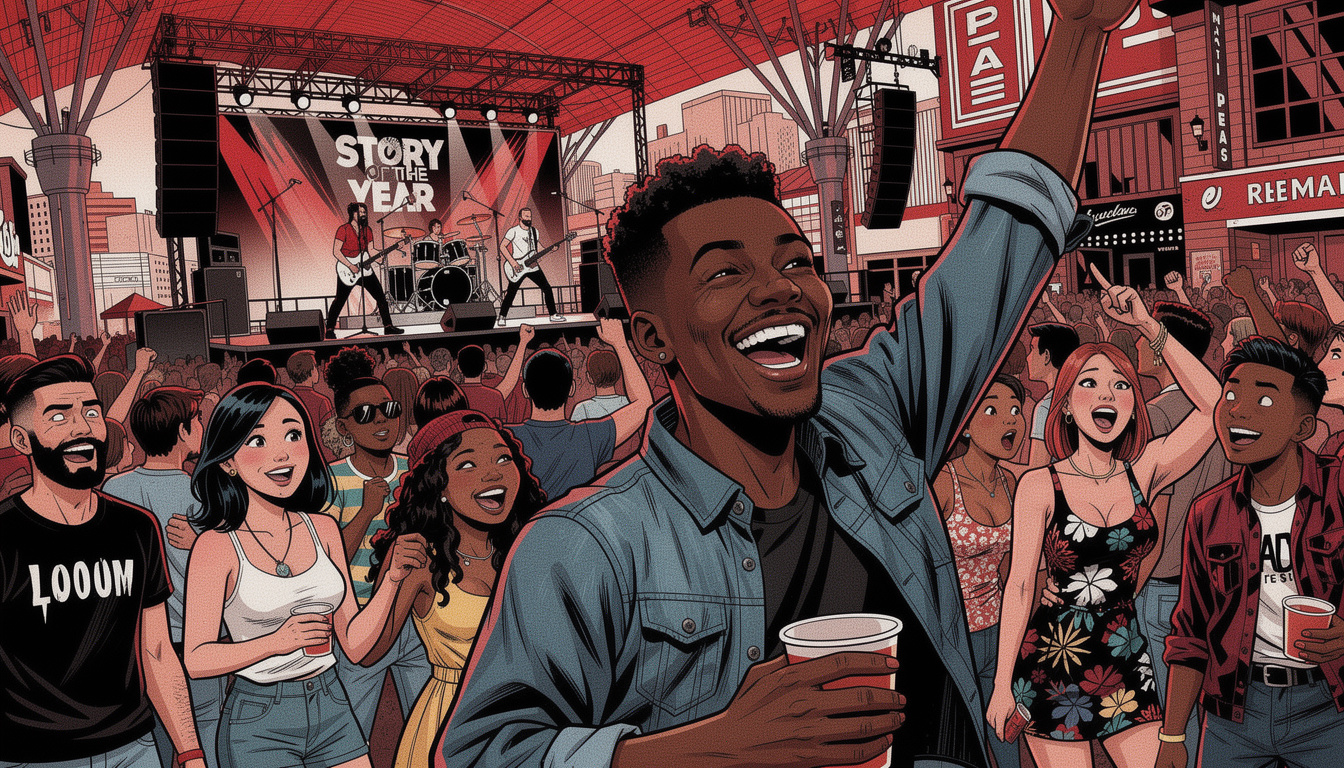 Story of the Year makes Saturday night on Fremont Street a free rock blowout