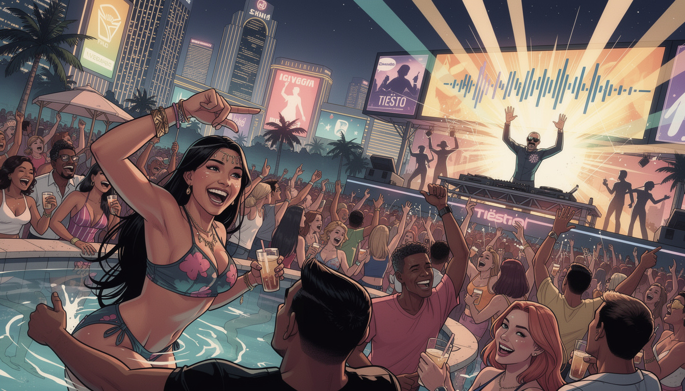 Tiësto and the Late-Summer Vegas Beach Club Push Are Heating Up the Last Weekend of August